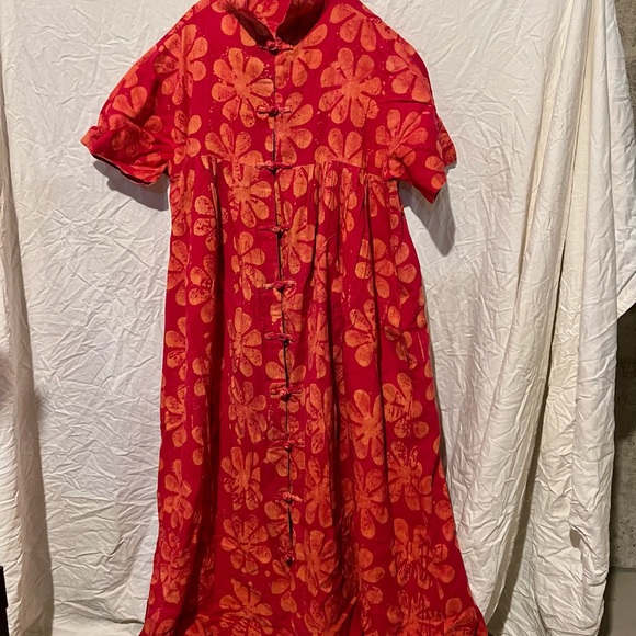 grape co. ltd Dresses Vintage Japanese Print Dress With Buttons